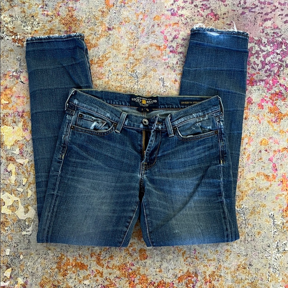 Lucky Brand Women's Dark Blue Straight Leg Jeans